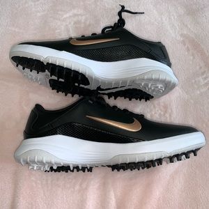 Nike vapor 7.5 black / gold golf shoes